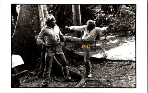 Vintage Original B&W Photo, Gerard Depardieu and Pierre Richard in "La Chevre" Written and Directed by  Francis Veber 1981