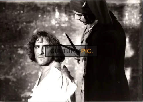 Vintage Original B&W Photo, Gerard Depardieu in The Drama Film "Danton" Directed by: Andrzej Wajda - 1983