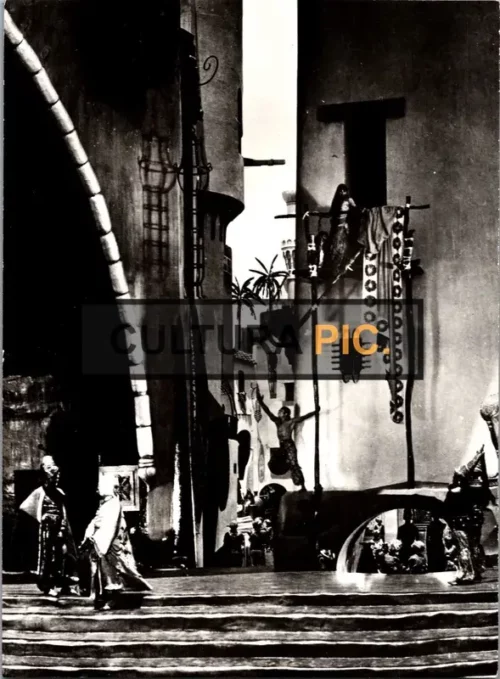 Vintage Original B&W Photo, a Scene in "The Thief of Bagdad" by Raoul Walsh in 1924
