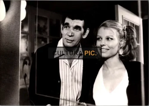 Vintage Original B&W Photo, Michel Constantin and Nicole Norden in "Plein les poches pour pas un rond" by Daniel Daërt in 1978