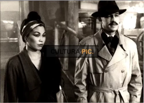 Vintage Original B&W Photo, Lydia Lei and Frederic Forrest in "Hammett" by Wim Wenders in 1982