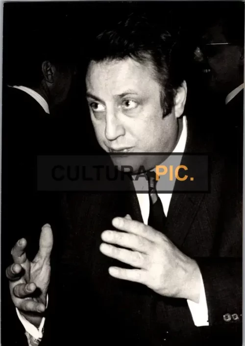 Vintage Original B&W Photo, Raymond Devos in Paris - 1966