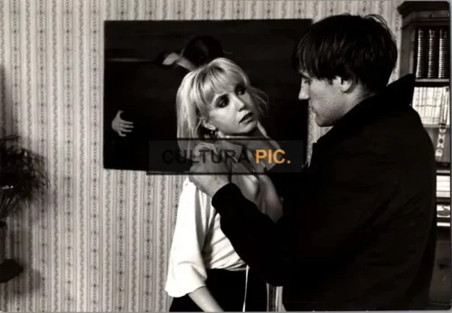 Vintage Original B&W Photo, Gérard Depardieu and Bulle Ogier in "Mistress" by Barbet Schroeder - 1976