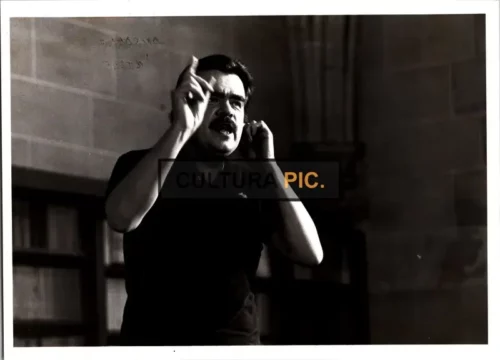 Vintage Original B&W Photo, Jean Rochefort in "Le diable dans la boîte" by Pierre Lary - 1977