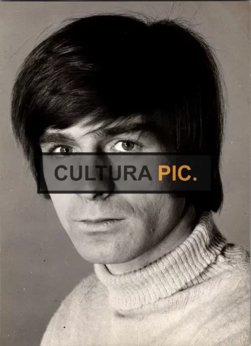 Vintage Original B&W Photo, Noël Deschamps, a French Singer - 1967