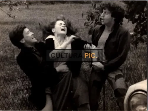 Vintage Original B&W Photo, Daniel Auteuil, Alain Marcel, and Nathalie Nell in "Rape of Love" Written and Directed by Yannick Bellon - 1978