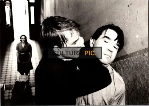 Vintage Original B&W Photo, Hilmar Thate and Ulrich Wesselmann in "Engel aus Eisen" Written and Directed by Thomas Brasch - 1981