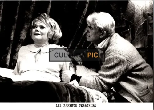 Vintage Original B&W Photo, The Drama Film "The Terrible Parents, Original title: Les parents terribles" Directed by: Jean Cocteau - 1948