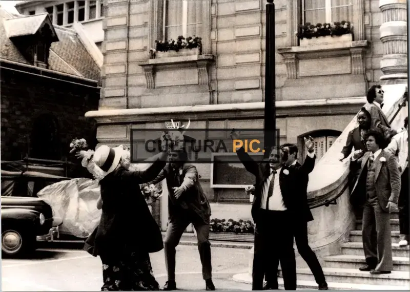 Vintage Original B&W Photo, a Scene from "Tout dépend des filles" by Pierre Fabre in 1980