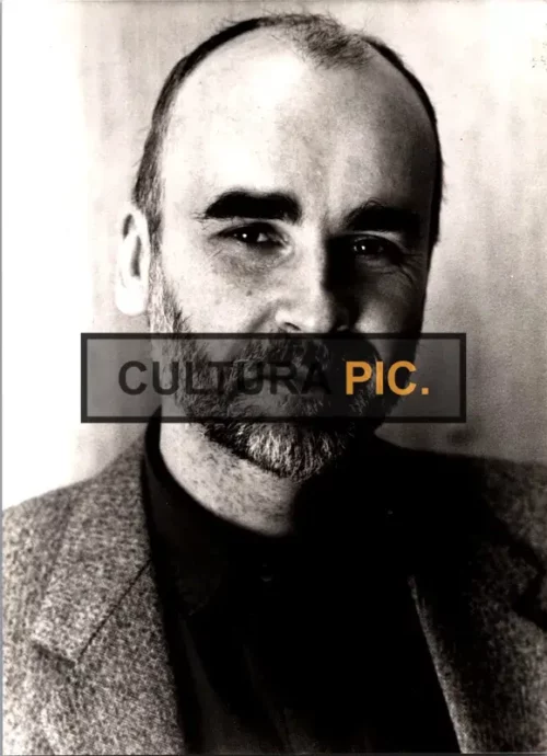 Vintage Original B&W Photo, The Polish Poet, Essayist and Novelist Named "Adam Zagajewski" - 1990