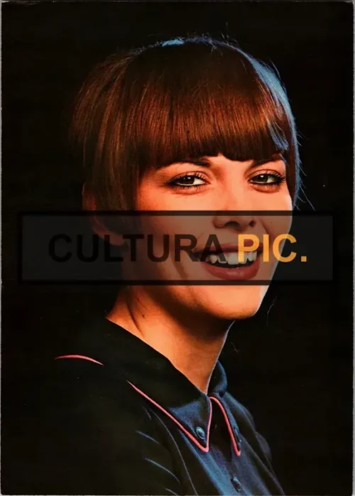 Postal Card of  Mireille Mathieu in 1960
