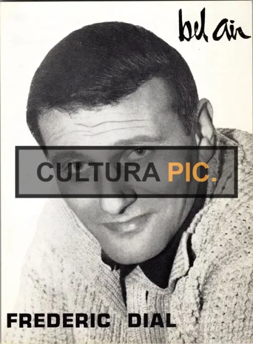 Vintage Original B&W Photo, The French Singer and Songwriter named "Frédéric Dial" - 1960