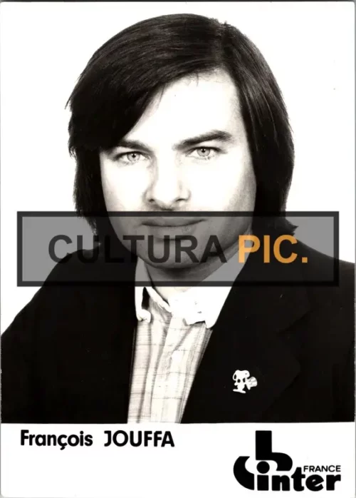 Vintage Original B&W Photo, The Movie Director and A French Author Named "François Jouffa" -  1975