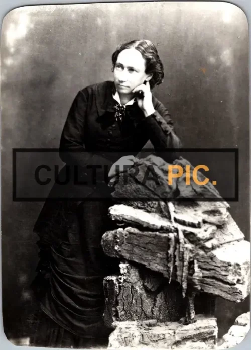 Vintage Original B&W Photo, The Teacher Named "Louise Michel" - 1880