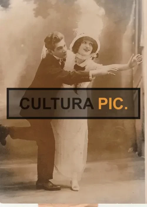 Photography of The Prominent Figures In The Early 20th-century Entertainment World Named "Harry Pilcer" and "Gaby Deslys"  1914