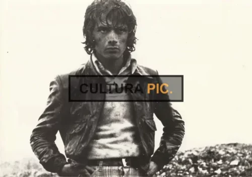 Vintage Original B&W Photo, Saeed Kangarani in "The Cycle" by Dariush Mehrjui - 1977