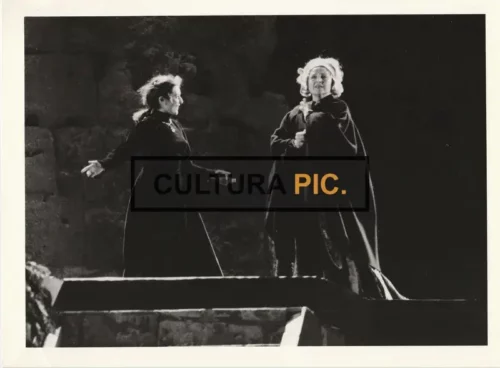 Vintage Original B&W Photo, a Theater Play called "Le trouvère" by Verdi - 1981