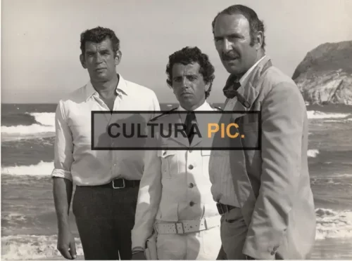 Vintage Original B&W Photo, a Scene in "La valise" by Georges Lautner - 1973
