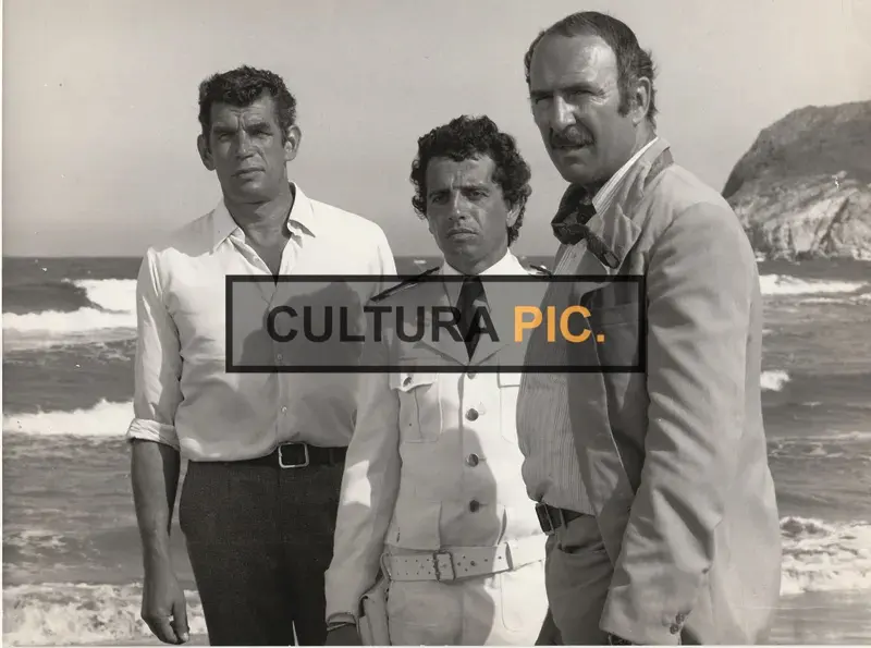 Vintage Original B&W Photo, a Scene in "La valise" by Georges Lautner - 1973