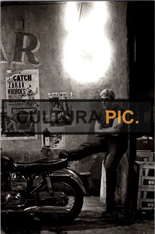 Vintage Original B&W Photo, Gérard Depardieu in "The Moon in the Gutter" by Jean-Jacques Beineix - 1983