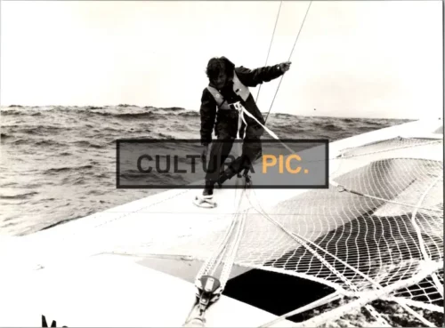 BW Vintage Original Photo, Jacques Perrin in the Film Directed by Christian de Chalonge "Les quarantièmes rugissants" - 1982
