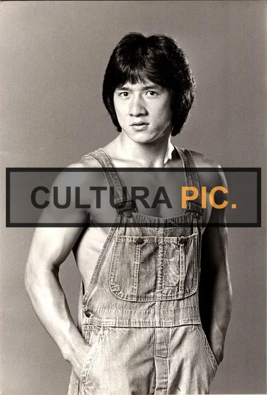 Vintage Original B&W Photo, Jackie Chan in "Battle Creek Brawl" by Robert Clouse - 1980