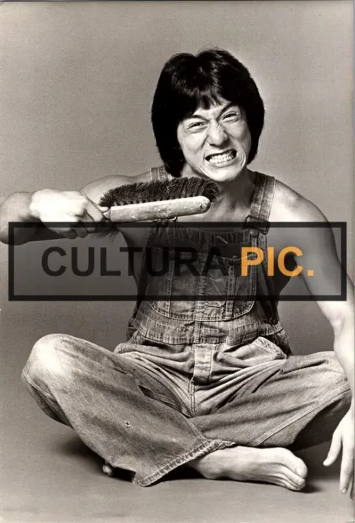 Vintage Original B&W Photo, Jackie Chan in "Battle Creek Brawl" by Robert Clouse - 1980