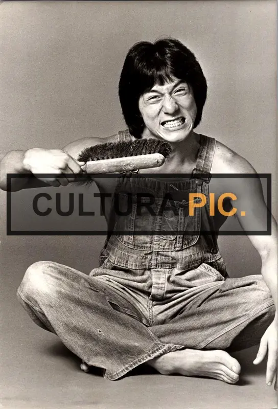 Vintage Original B&W Photo, Jackie Chan in "Battle Creek Brawl" by Robert Clouse - 1980