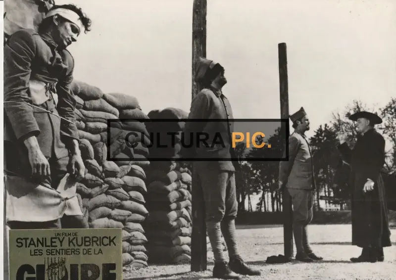 Vintage Original B&W Photo, Timothy Carey, Ralph Meeker, and Joe Turkel in "Paths of Glory" by Stanley Kubrick - 1957