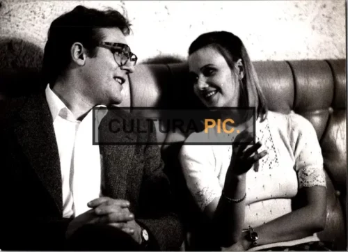 Vintage Original B&W Photo, Gérard Depardieu and Miou-Miou in "Tell Her That I Love Her" by Claude Miller - 1977