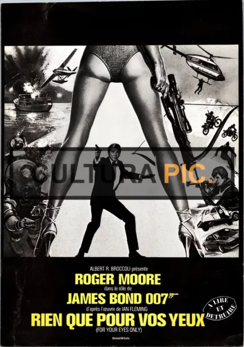 Cinema Poster of the Film James Bond 007 "For Your Eyes Only" by John Glen - 1981