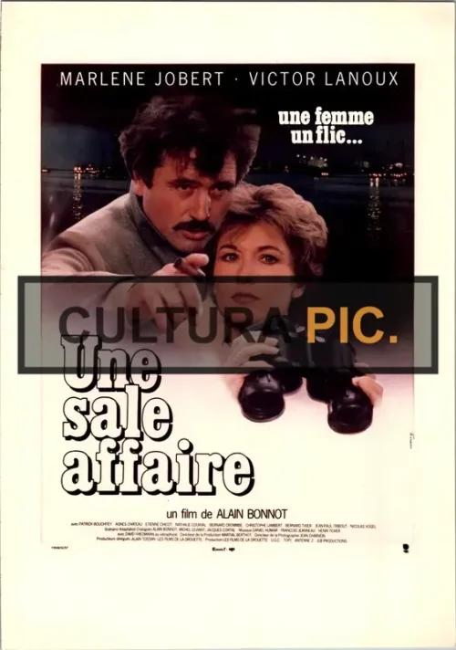 Cinema Poster of the Film "Une sale affaire" by Alain Bonnot - 1981