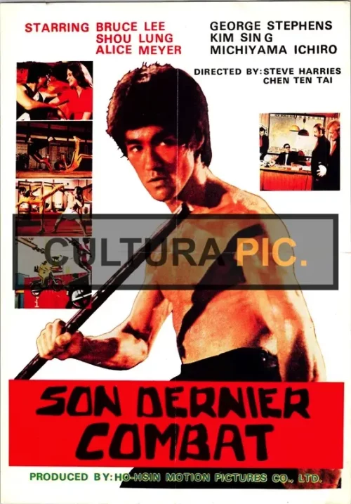 Cinema Poster of the Film "The True Game of Death" by Tien-Tai Chen and Steve Harries - 1979