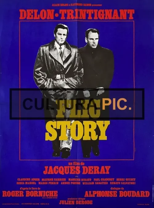 Poster of a Movie "Flic Story" by Jacques Deray - 1975
