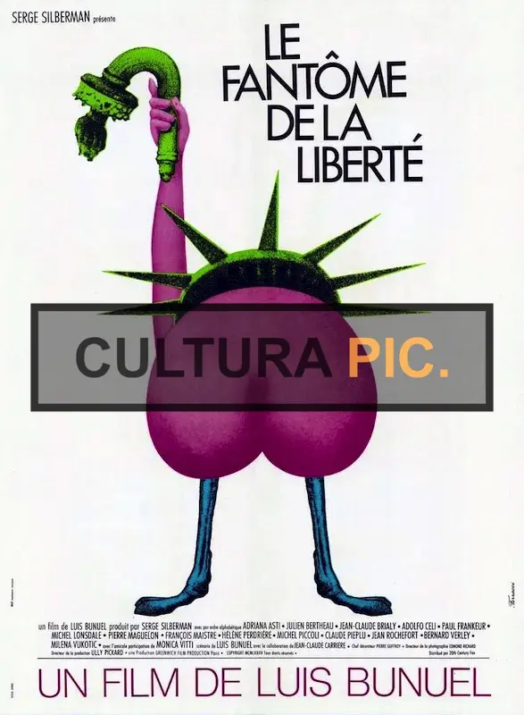 Cinema Poster of the Film "The Phantom of Liberty" by Luis Buñuel - 1974