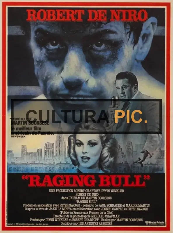 Cinema Poster of Robert De Niro in "Raging Bull" by Martin Scorsese - 1980