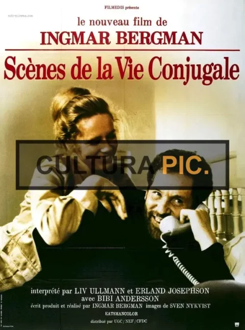 Cinema Poster of the Film "Scenes from a Marriage" Directed and Written by Ingmar Bergman - 1974