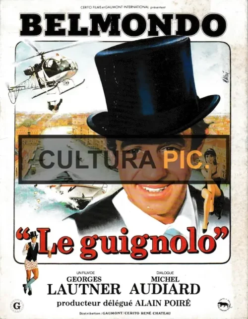 Cinema Poster of the Film "Le Guignolo" by Georges Lautner - 1980