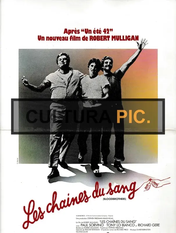 Cinema Poster of the Film "Bloodbrothers" by Robert Mulligan - 1978