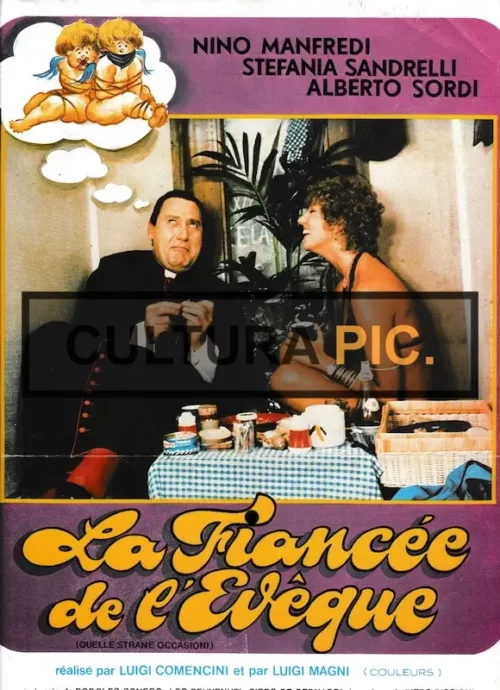 Vintage Original Photo, the Film "La Fiancee de l'Evêque" by Luigi Comencini, Nanni Loy, and Luigi Magni - 1976
