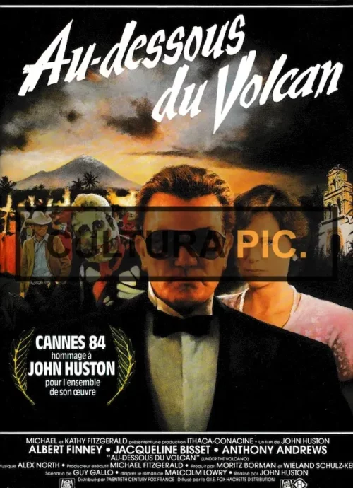 Synopsis Poster of the Film "Under the Volcano" by John Huston - 1984