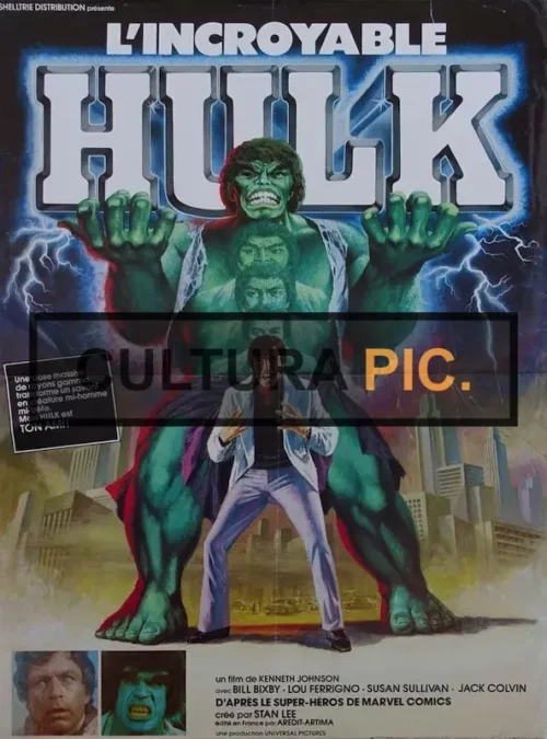 Cinema Poster of the Film "The Incredible Hulk" by Louis Leterrier - 2008