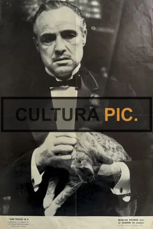 BW Poster of Marlon Brando in "The Godfather" by Francis Ford Coppola - 1972