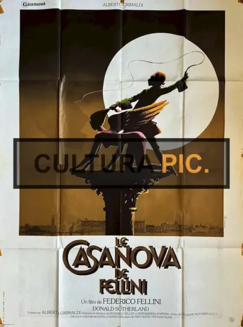 Cinema Poster of the Film "Fellini's Casanova" by Federico Fellini - 1976