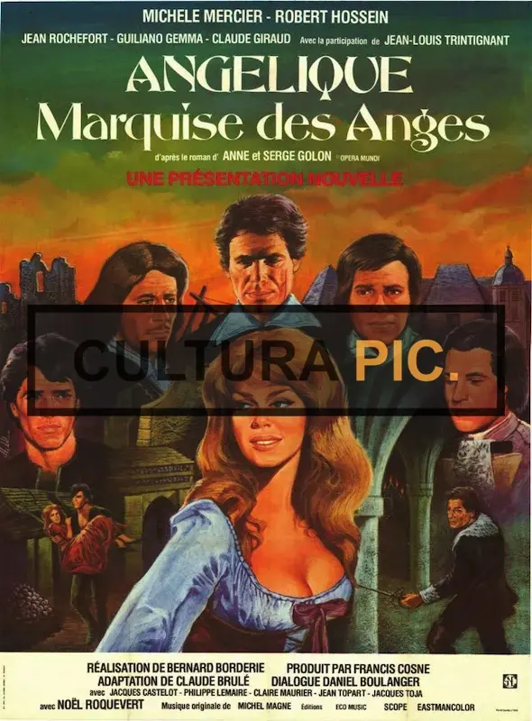 Cinema Poster of the Film "Angélique, marquise des anges" by Bernard Borderie - 1964