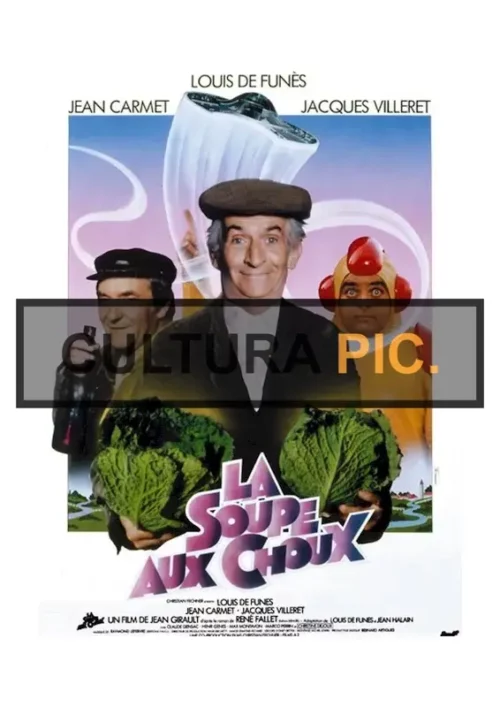 Cinema Poster of the Film " La soupe aux choux" by Jean Girault - 1981