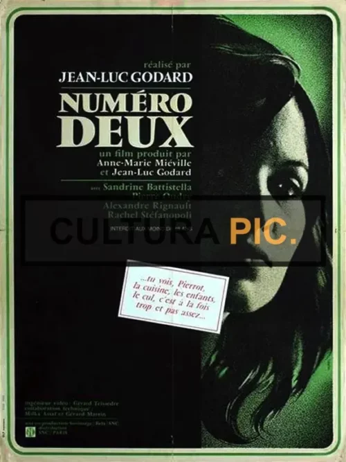Cinema Poster of the Film "Numéro deux" by Jean-Luc Godard - 1975