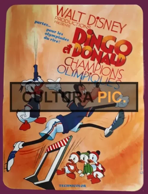 Cinema Poster of "Donald and Dingo Olympic Champions" by Walt Disney - 1972