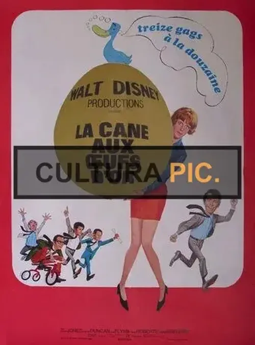 Cinema Poster of Film "The Million Dollar Duck" by Vincent McEveety, A Walt Disney Production - 1971