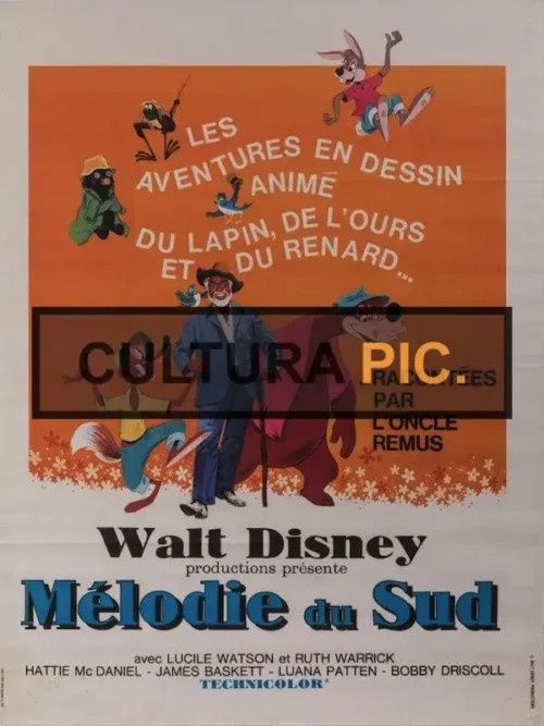 Cinema Poster of "Song of the South" by Walt Disney - 1946